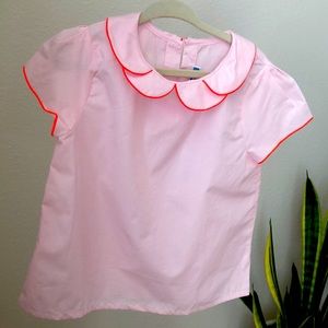 New with tag! Jacadi Paris
Girl Flower Petal Collar Blouse